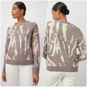 RAILS Virgo Sweater Grey Tie Dye Large